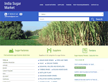 Tablet Screenshot of indiasugarmarket.com